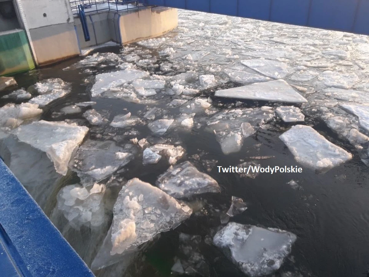 Trwa rozbijanie zatoru lodowego o długości ok. 7 km w środkowym biegu Wisły, na Zbiorniku Włocławskim. Czoło rozległego zatoru znajduje się w rejonie Woli Brwileńskiej, niedaleko Płocka, gdzie w niedzielę ponownie pracują lodołamacze. Wzrósł nieco poziom rzek w Wyszogrodzie i w Kępie Polskiej.