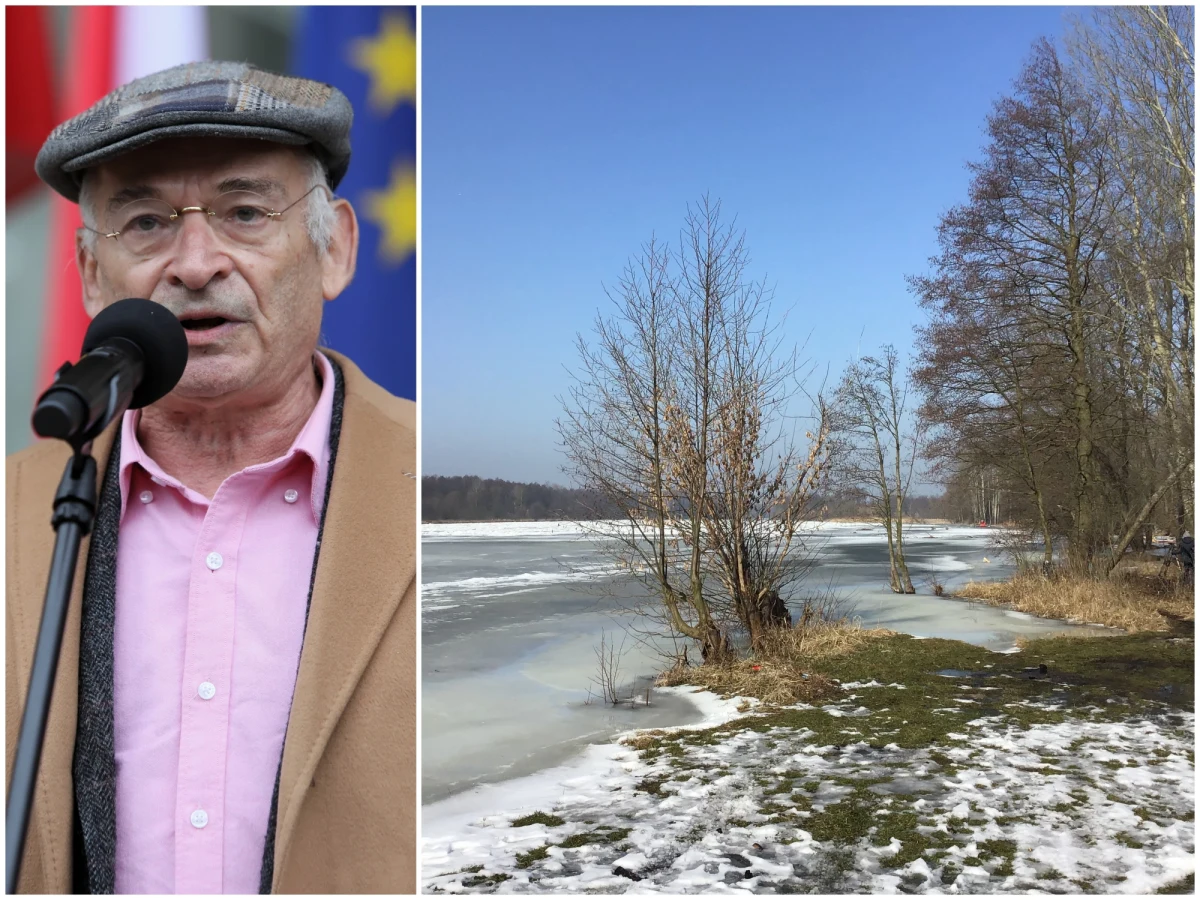 Ratownicy poszukiwali dziś ciała Jana Lityńskiego, który wczoraj na oczach żony Elżbiety utonął w Narwi. Polityk rzucił się do rzeki, by ratować swojego psa, pod którym załamał się lód. 