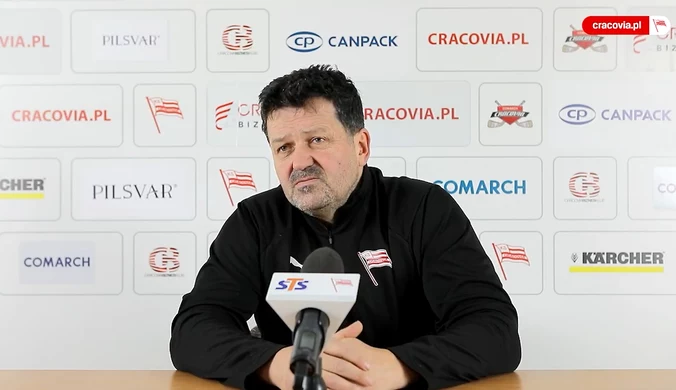  Comarch Cracovia. Trener Rudolf Rohaczek przed startem fazy play-off PHL. Wideo