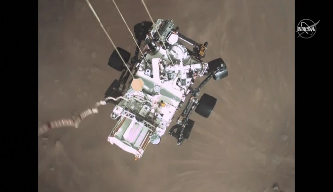 NASA opublikowała nagrania z lądowania łazika Perseverance na Marsie