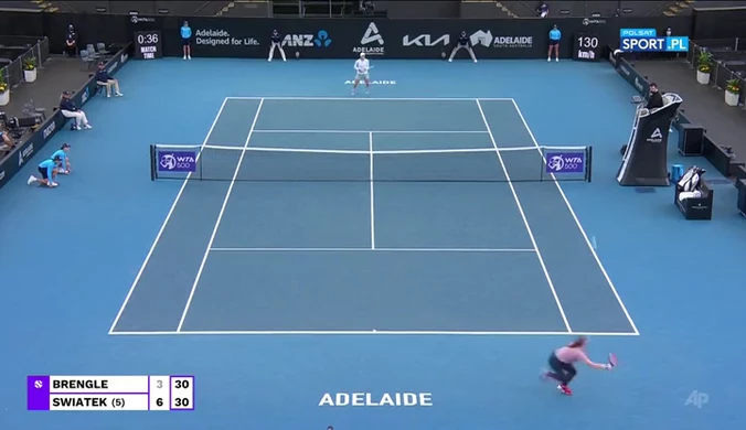 WTA w Adelajdzie: Iga Świątek - Madison Brengle. Skrót meczu (POLSAT SPORT). Wideo