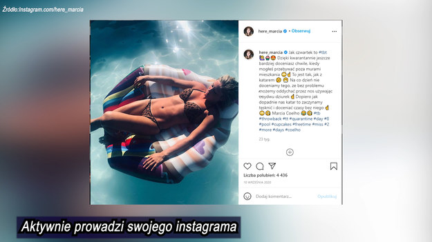 Przegląd Instagrama Martyny Grajber.  Piękna siatkarka prezentuje się w samym bikini! 