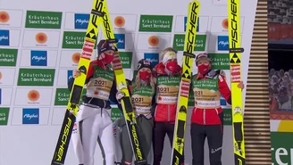 Skoki narciarskie. MŚ w Oberstdorfie.  Austriaczki wygrały konkurs drużynowy kobiet. Wideo