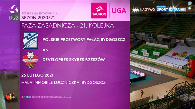 W 21. kolejce fazy zasadniczej TAURON Ligi siatkarki Polskich Przetworów Pałacu Bydgoszcz podejmowały ekipę Developresu SkyRes Rzeszów. Spotkanie zakończyło się porażką gospodyń 2:3. 