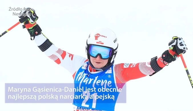 Narciarstwo alpejskie. Maryna Gąsienica-Daniel wróciła na stok po długiej i żmudnej rehabilitacji. Wideo 