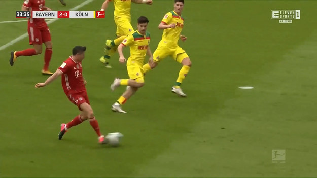 Robert Lewandowski zdobył swojego 27. gola w Bundeslidze. Polak trafił na 2-0 w meczu przeciwko Koeln.