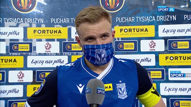 Rozmowa z Tymoteuszem Puchaczem po meczu Lech Poznań - Raków Częstochowa (0-2).