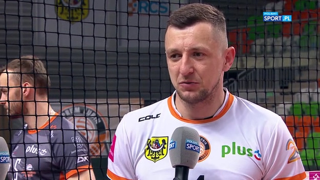 Rozmowa z Dawidem Gunią po meczu Cuprum Lubin - Jastrzębski Węgiel (0:3).