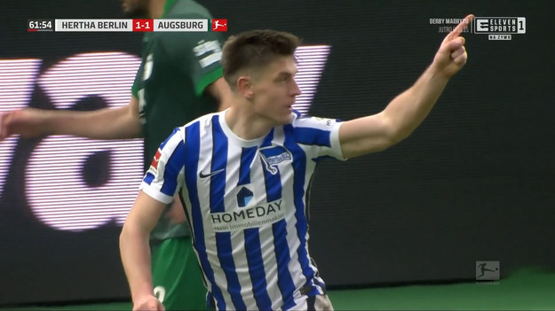 W 25. kolejce Bundesligi Hertha Berlin podejmowała FC Augsburg. Gola wyrównującego stan meczu zdobył Krzysztof Piątek. 