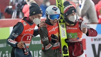 Skoki narciarskie - MŚ w Oberstdorfie. Polacy na trzecim miejscu w konkursie drużynowym. Wygrali Niemcy