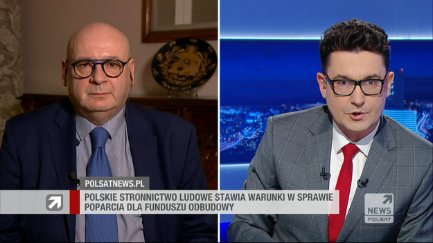- Poprzemy ratyfikację Funduszu Odbudowy, bo środki są potrzebne polskim przedsiębiorcom, pracownikom pracującym w ich firmach, polskim wspólnotom samorządowym i całej naszej wspólnocie narodowej. Jednakże pomni doświadczenia "zbójeckiego" przekazywania środków tylko "swoim", uważamy, że samorządy to jest ta przestrzeń życia społecznego i publicznego, która cieszy się ogromnym zaufaniem i autorytetem wśród Polaków, oni muszą uczestniczyć w podziale tych środków - powiedział Piotr Zgorzelski, wicemarszałek Semu z PSL.W rozmowie z Grzegorzem Kępką padło też pytanie o opinię na temat ostatnich wydarzeń związanych z Danielem Obajtkiem, prezesem Orlenu.Fragment programu "Gość Wydarzeń", emitowanego na antenie Polsat News.