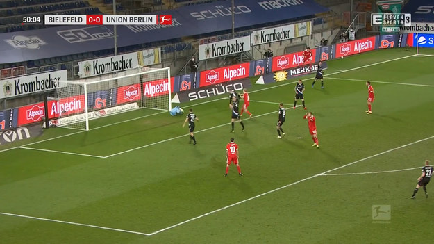 Bundesliga. Skrót meczu Arminia Bielefeld - Union Berlin 0-0.