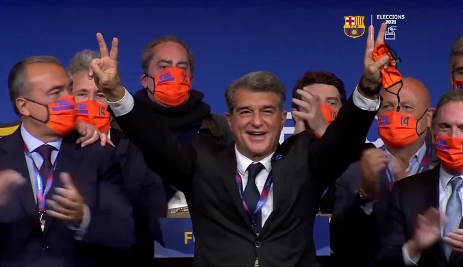 Primera Division. Laporta: Ta wielka rodzina zwana Barceloną z pewnością pokona trudności. Wideo