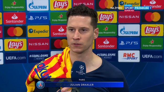 Rozmowa z Julianen Draxlerem po meczu Barcelona - PSG 1-1 w meczu rewanżowym do 1/8 finału Ligi Mistrzów. 