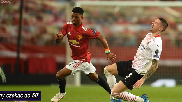 1/8 finału Ligi Europy: Manchester Utd zremisowało z Milanem 1-1.