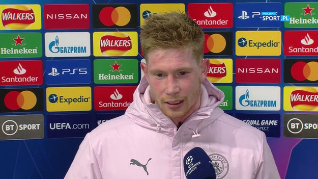 Kevin De Bruyne po zwycięstwie 2:0 nad Borussią Moenchengladbach i awansie do ćwierćfinału Ligi Mistrzów.