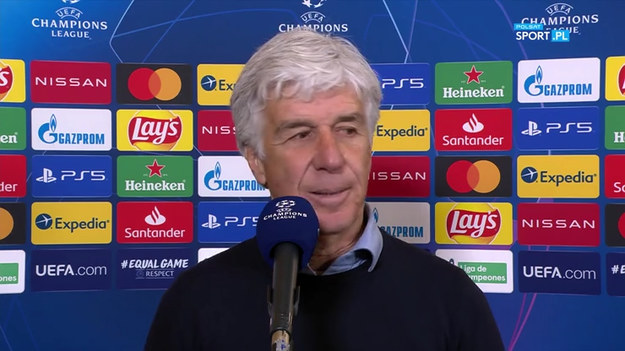 Trener Atalanty Gian Piero Gasperini po porażce 1:3 z Realem Madryt i odpadnięciu z Ligi Mistrzów.