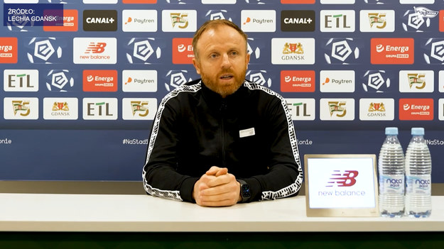 Trener Lechii Gdańsk, Piotr Stokowiec przed meczem 22. kolejki PKO Ekstraklasy z Pogonią Szczecin.