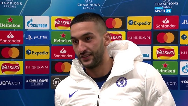 Wywiad z Hakimem Ziyechem, który otworzył wynik rewanżu 1/8 finału Ligi Mistrzów na Stamford Bridge. Chelsea FC pokonała Atletico 2:0.