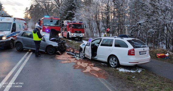 1,5-roczne dziecko zginęło w wyniku wypadku, do którego doszło na lokalnej drodze koło Leszna w Wielkopolsce. Zderzyły się tam dwa samochody. Do szpitala trafiła kobieta i dwoje małych dzieci. Stan jednego z nich jest poważny