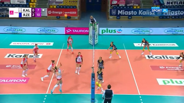 Skrót meczu Tauron Ligi siatkarek - Energa MKS Kalisz - Developres SkyRes Rzeszów 0:3 (19:25, 10:25, 18:25).