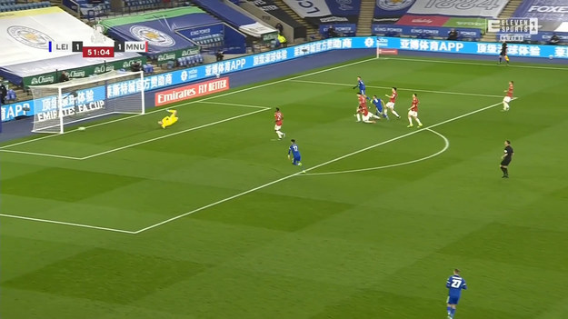 Skrót meczu z ćwierćfinału Pucharu Anglii.
Leicester City pokonuje  Manchester United 3-1.