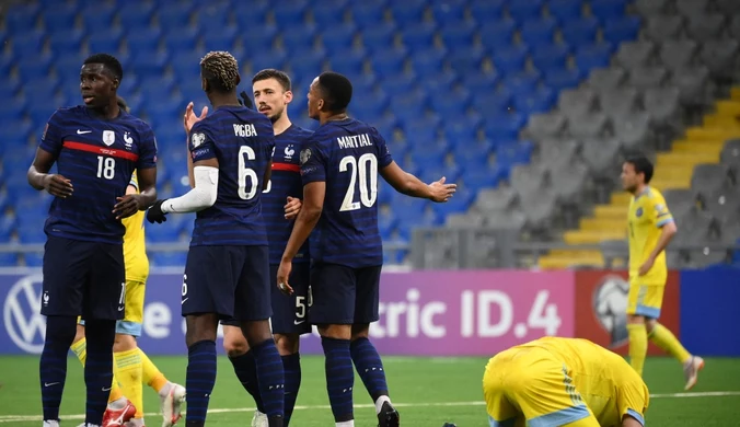 El. MŚ 2022. Kazachstan - Francja 0-2 w meczu grupy D