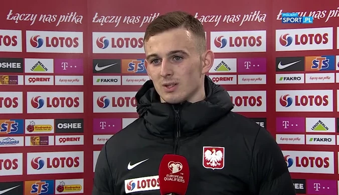 Polska - Andora. Kacper Kozłowski: Myślę, że jeszcze dostanę szansę (POLSAT SPORT). Wideo