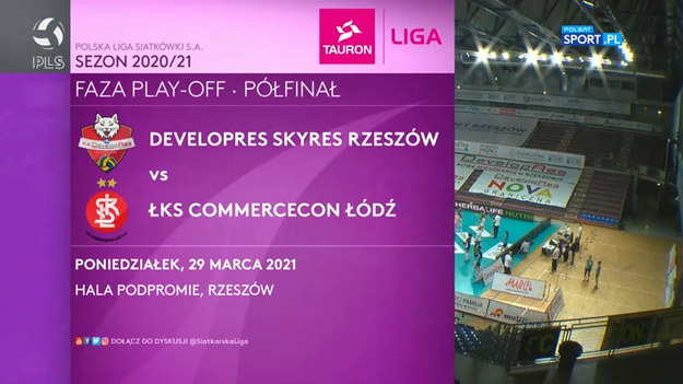Developres SkyRes Rzeszów – ŁKS Commercecon Łódź 0:3 (25:27, 23:25, 23:25)Developres: Marta Krajewska, Jelena Blagojević, Zuzanna Efimienko-Młotkowska, Kiera Van Ryk, Juliette Fidon-Lebleu, Gabriela Polańska – Aleksandra Krzos (libero) oraz Magdalena Grabka, Aleksandra Rasińska, Anna Kaczmar, Alexandra Lazić. Trener: Stephane Antiga. 
ŁKS: Katarina Lazović, Klaudia Alagierska, Katarzyna Zaroślińska-Król, Aleksandra Wójcik, Nadja Ninković, Britt Bongaerts – Magdalena Saad (libero) oraz Krystyna Strasz (libero), Joanna Pacak, Anna Kalandadze. Trener: Michal Masek.
Stan rywalizacji do dwóch zwycięstw: 1–0 dla ŁKS.