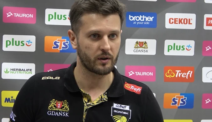 PlusLiga. Trener Michał Winiarski (Trefl Gdańsk) po meczu z VERVĄ. Wideo