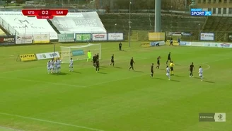 Fortuna 1 Liga. Stomil Olsztyn - Sandecja Nowy Sącz 0-5. Wszystkie gole (POLSAT SPORT). Wideo