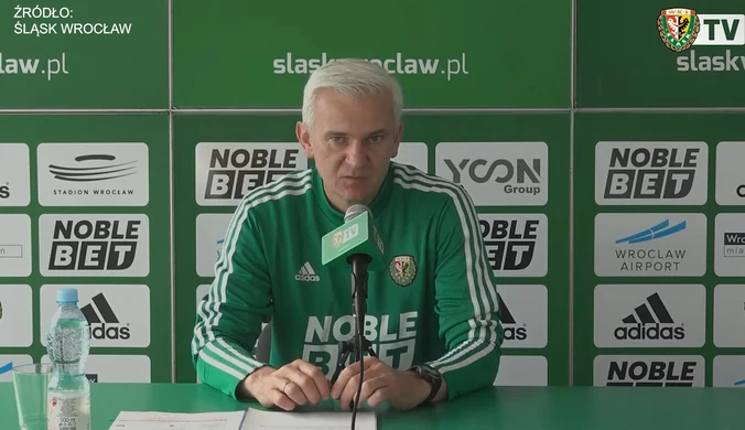 Śląsk Wrocław. Trener Jacek Magiera przed meczem z Jagiellonią Białystok. Wideo