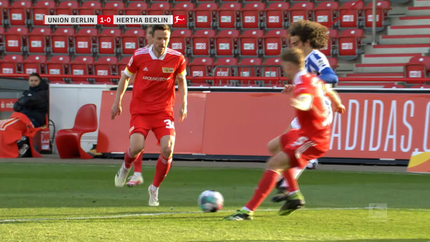 Union Berlin - Hertha Berlin w 27. kolejce Bundesligi. W derbach Berlina obu drużynom nie udało się zdobyć decydującej o zwycięstwie bramki i mecz zakończył się wynikiem 1-1. Krzysztof Piątek w drużynie gości zaliczył tylko kilka minut, wchodząc w doliczonym czasie gry na boisko.