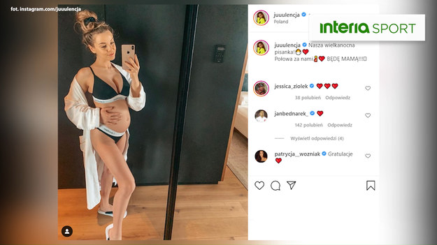 Za pośrednictwem Instagrama narzeczona reprezentanta polski poinformowała o tym, że jest w ciąży. Para przywita dziecko za około 4 miesiące. Piłkarz i modelka są parą od 2017 roku. Niecały rok temu Bednarek oświadczył się swojej wybrance.