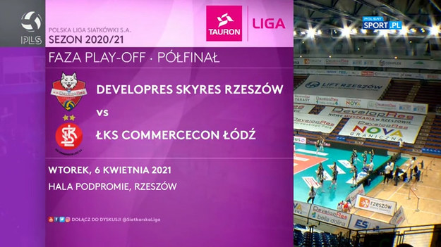 Trzeci mecz półfinałowy: Developres SkyRes Rzeszów – ŁKS Commercecon 3:1 (22:25, 25:20, 25:17, 30:28)
Stan rywalizacji play off (do dwóch zwycięstw): 2-1 dla Developres.