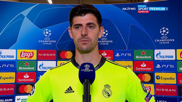 Rozmowa z Thibaut Courtois po meczu Real Madryt - Liverpool (3-1) w 1/4 finału Ligi Mistrzów.