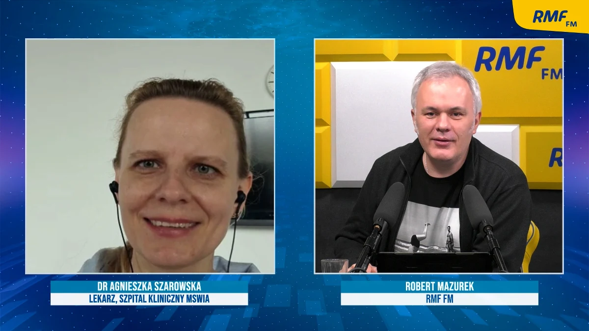 „Jestem w pracy od niedzieli, zmieniałam tylko miejsce. SOR, hepatologia, centrum koordynacji w szpitalu na stadionie” – mówiła w Porannej rozmowie w RMF FM dr Agnieszka Szarowska, lekarz zakaźnik i pełnomocnik dyrektora Centralnego Szpitala Klinicznego MSWiA ds. Covid-19 i przyznała, że wielu lekarzy tak pracuje, a niektórzy nawet więcej. „Jest wojna, jest epidemia, nikt nie mówi o wolnym, o urlopie” – dodała mówiąc, że dyrektor szpitala, w którym pracuje pozwolił na czas epidemii na nieprzestrzeganie zasad BHP.