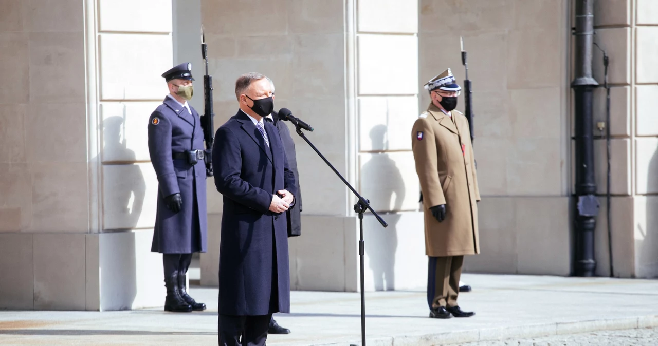 Prezydent Andrzej Duda podczas uroczystości z okazji Światowego Dnia Zdrowia