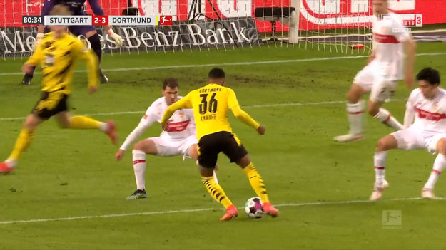 VfB Stuttgart - Borussia Dortmund w 28. kolejce Bundesligi. 
