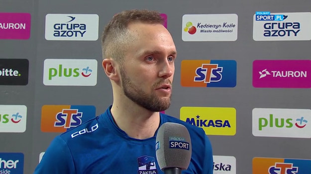 Rozmowa z Pawłem Zatorskim po meczu Grupa Azoty ZAKSA Kędzierzyn-Koźle - Jastrzębski Węgiel (1:3).