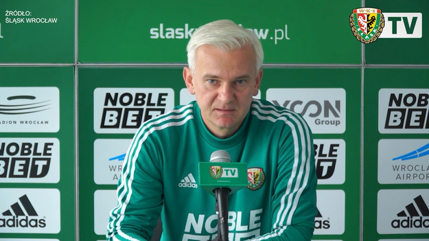 Trener Śląska Wrocław, Jacek Magiera przed meczem 25. kolejki PKO Ekstraklasy, z Górnikiem Zabrze. 
Źródło: Śląsk Wrocław