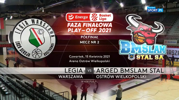 Drugi mecz półfinałowy: 
Legia Warszawa - Arged BMSlam Stal Ostrów Wlkp. 67:80 (27:22, 16:16, 12:23, 12:19).
Stan rywalizacji play off (do trzech zwycięstw) 2-0 dla Stali. Trzecie spotkanie rozegranie zostanie w sobotę.
Legia Warszawa: Jamel Morris 27, Lester Medford Jr 14, Justin Bibbins 9, Walerij Lichodiej 7, Grzegorz Kulka 5, Earl Watson 3, Dariusz Wyka 2, Benjamin Didier-Urbaniak 0, Nickolas Neal 0, Adam Linowski 0, Grzegorz Kamiński 0, Przemysław Kuźkow 0.
Arged BMSlam Stal Ostrów Wlkp.: Trey Kell 19, Chris Smith 12, Roland Denzel Andersson 12, James Florence 11, Mark Ogden 9, Jakub Garbacz 8, Josip Sobin 6, Jarosław Mokros 3. 
Wszystkie mecze półfinałowe rozgrywane są w turniejowej "bańce" w Ostrowie Wlkp. ze względu na bezpieczeństwo drużyn w dobie pandemii.