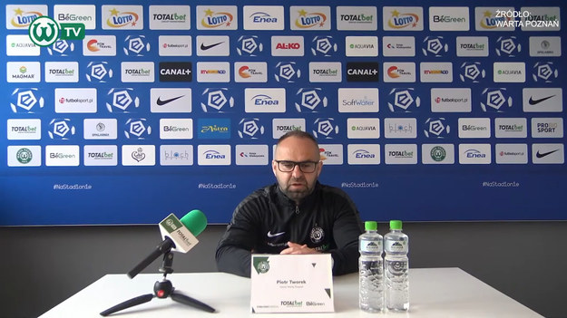 Trener Warty Poznań, Piotr Tworek przed meczem 25. kolejki PKO Ekstraklasy z Wisłą Kraków. 