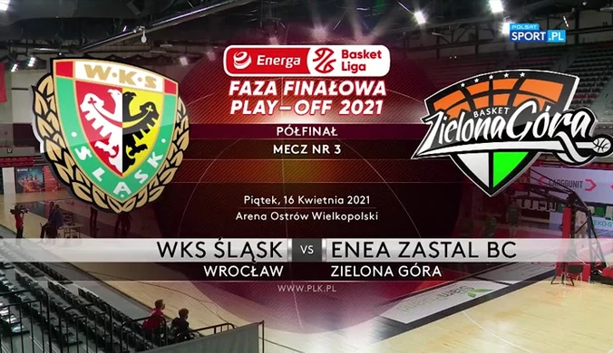 EBL. WKS Śląsk Wrocław - Enea Zastal BC Zielona Góra 75:80. Skrót meczu (POLSAT SPORT). Wideo