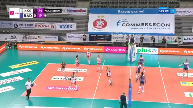 Skrót meczu ŁKS Commercecon Łódź – E.Leclerc Moya Radomka Radom 3:0 