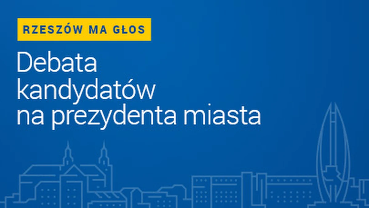 Radio RMF FM – jako pierwsze medium w Polsce – organizuje debatę przed wyborami prezydenta Rzeszowa. W dyskusji wezmą udział wszyscy zarejestrowani kandydaci: Ewa Leniart, Marcin Warchoł, Grzegorz Braun i Konrad Fijołek. Zmierzą się – na argumenty – już dziś w południe: debatę będziemy transmitować dla Was w nowej internetowej stacji informacyjnej: Radiu RMF24.pl, na portalu RMF24.pl i w mediach społecznościowych RMF FM.