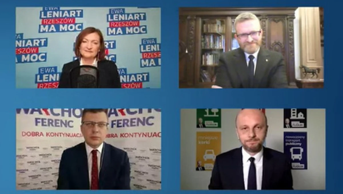 Radio RMF FM zaprasza do obejrzenia pierwszej debaty pretendentów do fotela prezydenta Rzeszowa. W dyskusji zmierzyli się wszyscy zarejestrowani kandydaci: Ewa Leniart, Marcin Warchoł, Grzegorz Braun i Konrad Fijołek. W debacie – którą poprowadzili dziennikarze RMF FM Grzegorz Kwolek i Paweł Balinowski – politycy mówili o swoich wizjach Rzeszowa czy znaczeniu wyborów w stolicy Podkarpacia dla ogólnopolskiej polityki, zadawali sobie nawzajem pytania. Zobaczcie!