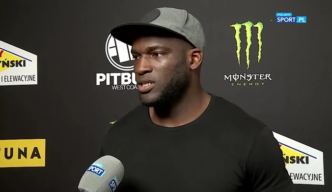 KSW 60. Izu Ugonoh Cieszę się, że znalazł się dla mnie rywal. Zszedł ze mnie stres (POLSAT SPORT). Wideo