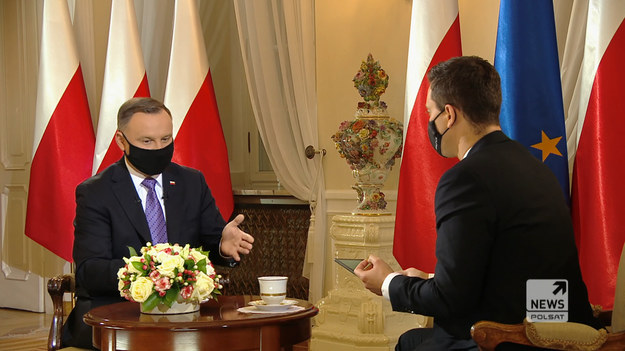 Prezydent Andrzej Duda był w piątek gościem "Wydarzeń". Z głową państwa rozmawiał redaktor naczelny Interii Piotr Witwicki. 