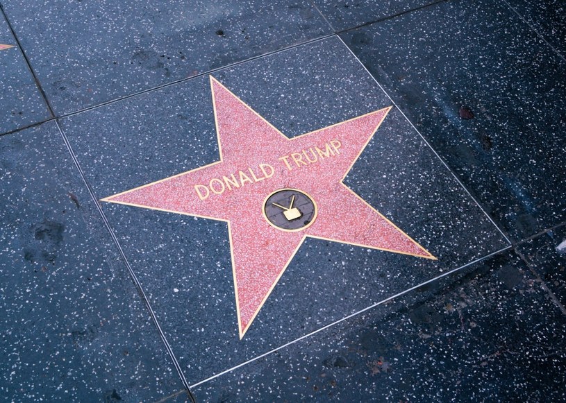 Pięcioramienna gwiazda z nazwiskiem Donalda Trumpa została ponownie odsłonięta na Alei Sław wzdłuż Hollywood Boulevard w Los Angeles. Poprzednia gwiazda, upamiętniająca telewizyjne dokonania Trumpa z czasu, gdy nie był jeszcze prezydentem, została zniszczona w październiku ubiegłego roku przez wandala przebranego w kostium Hulka.